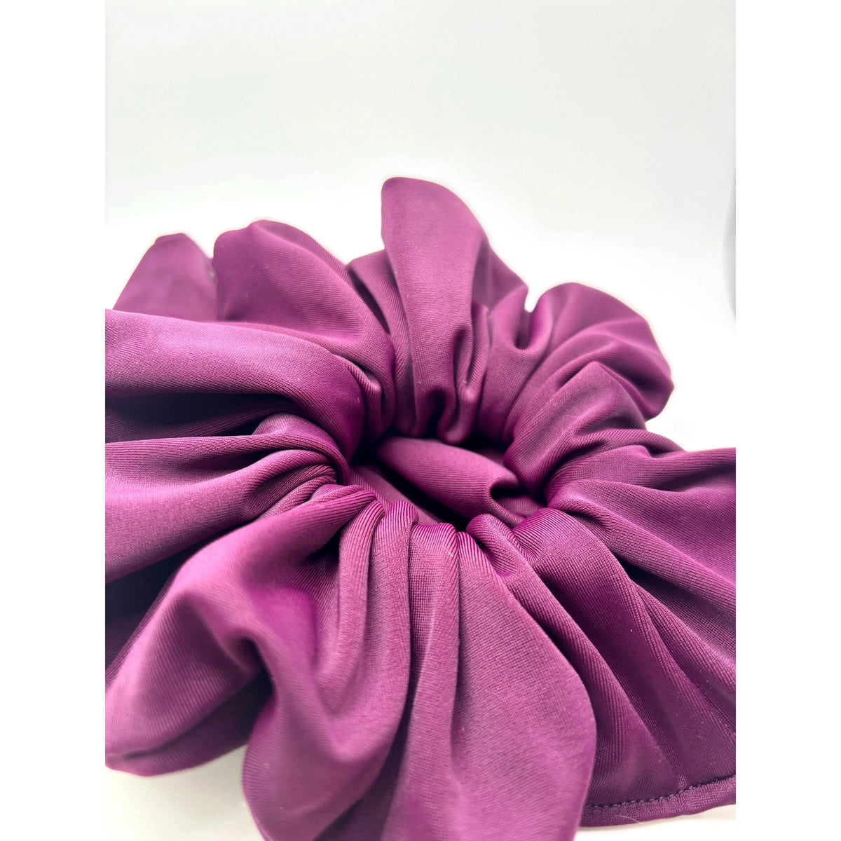 Plum Spandex Scrunchie