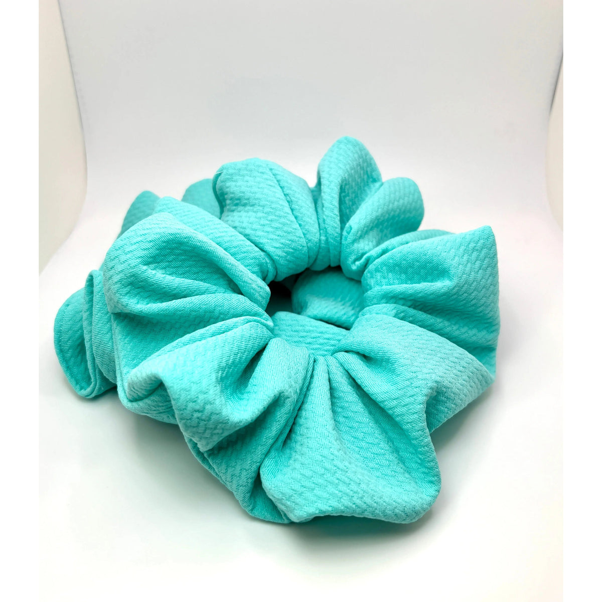 Aqua Summer Bullet Scrunchie