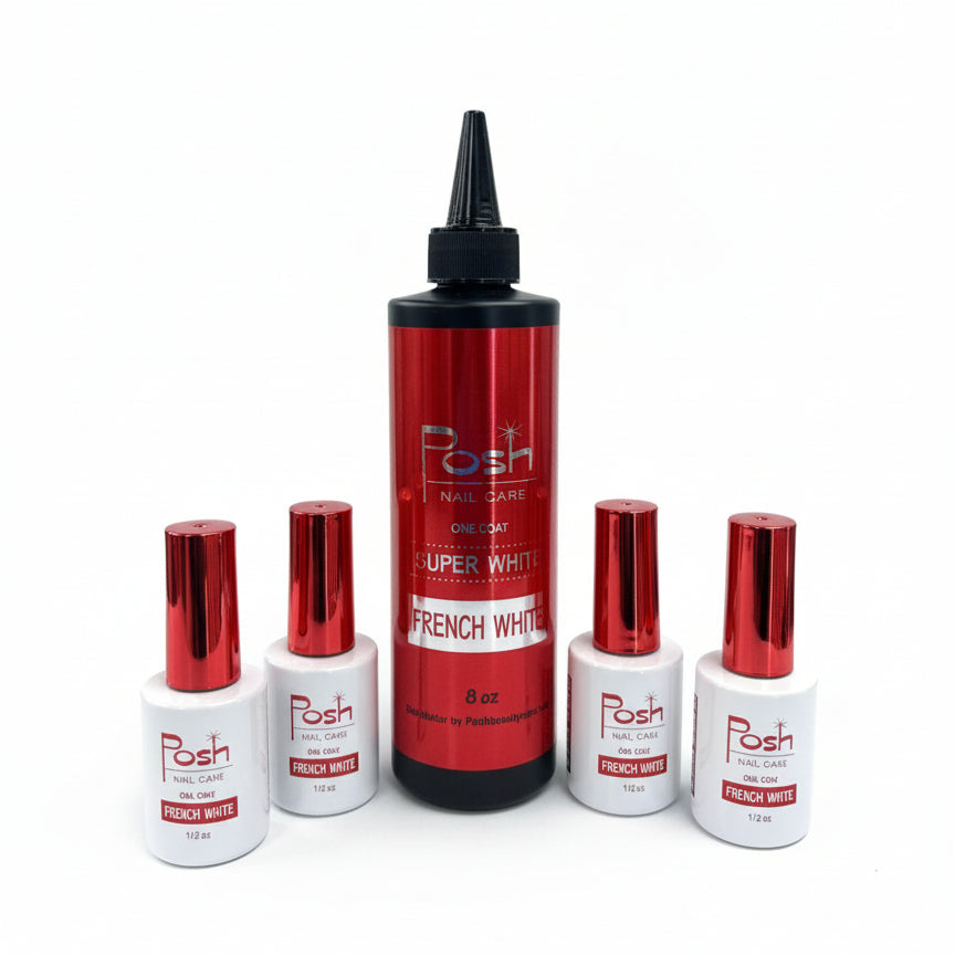 POSH FRENCH WHITE GEL POLISH 8OZ.