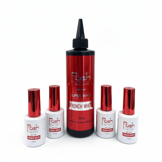 POSH FRENCH WHITE GEL POLISH 8OZ.