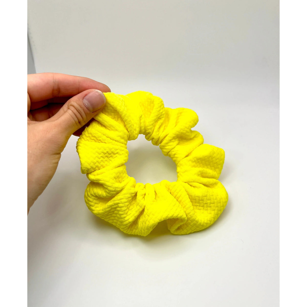Mini Yellow Bullet Scrunchie