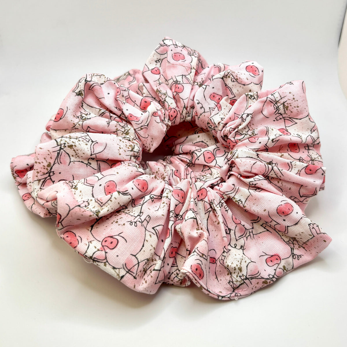 Pink Pigs Scrunchie
