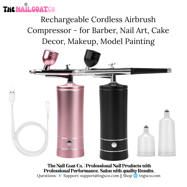 TheNailGoatCo Rechargeable Cordless Airbrush Compressor