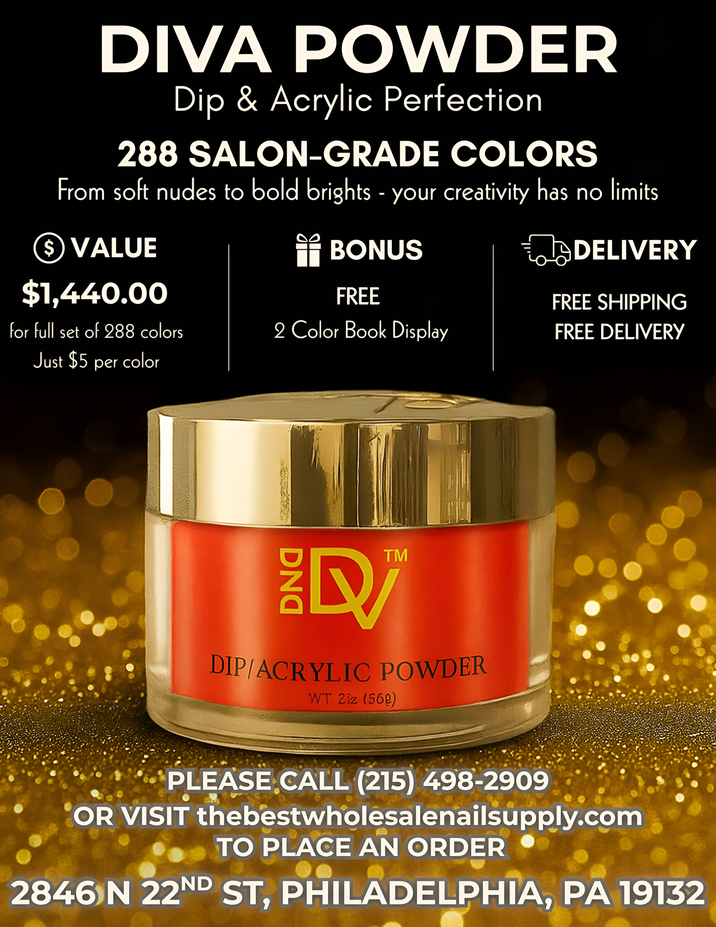 DIVA POWDER COLLECTION - 288 COLORS