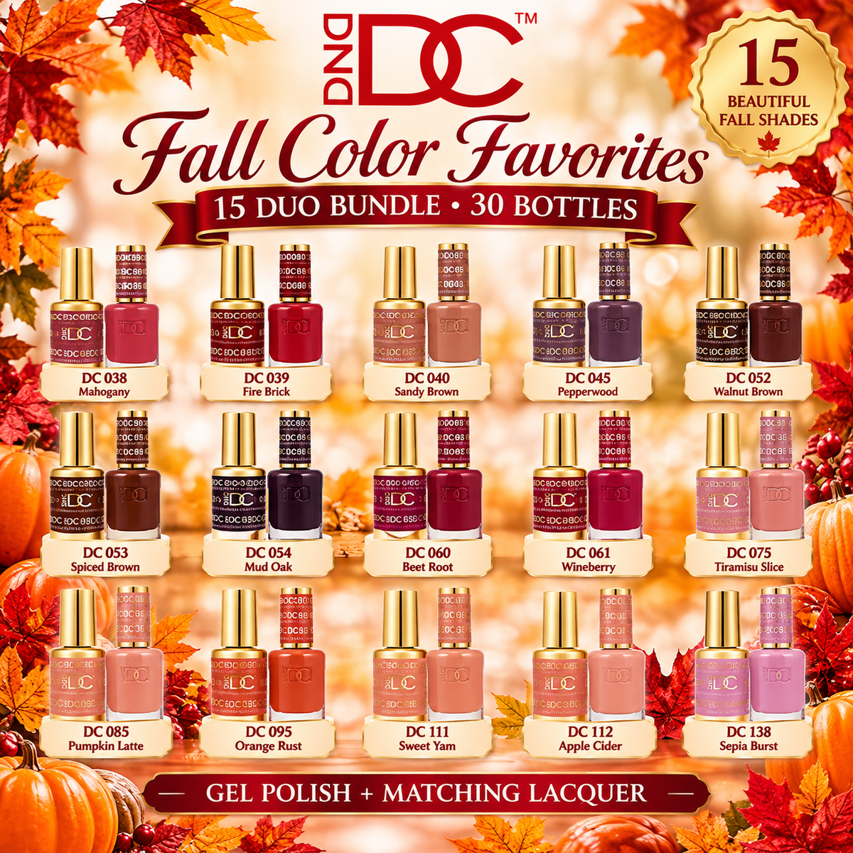 DC FALL COLOR FAVORITES COLLECTION - 15 DUO BUNDLE