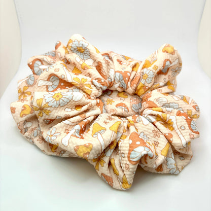 Retro Mushroom Fall Bullet Scrunchie