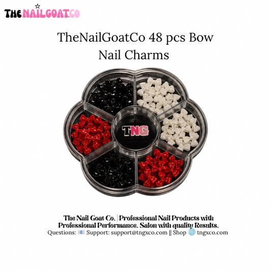 TheNailGoatCo 48 pc Bow Nail Charms