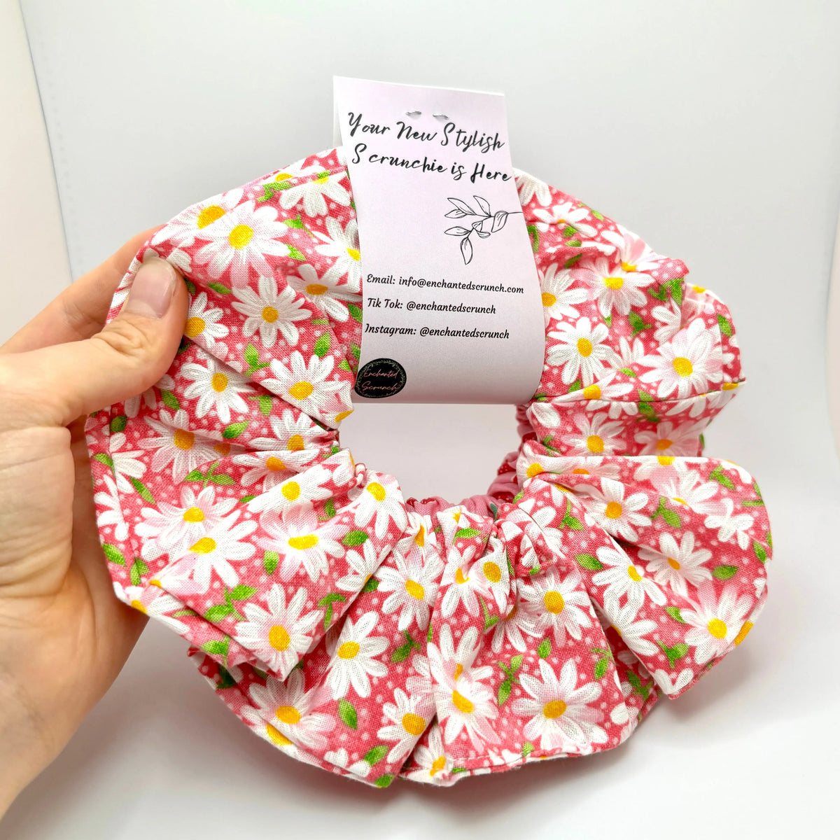 Strawberry & Daisy Summer Scrunchie Set