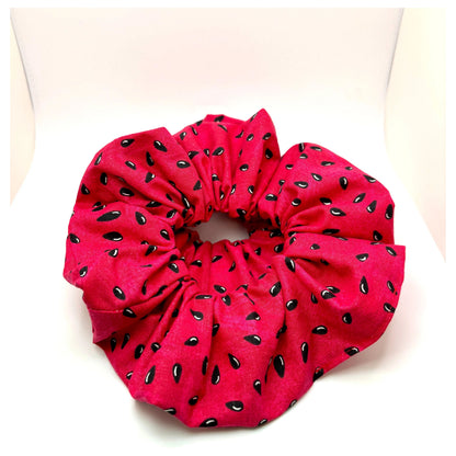 Watermelon Seeds Summer Scrunchie