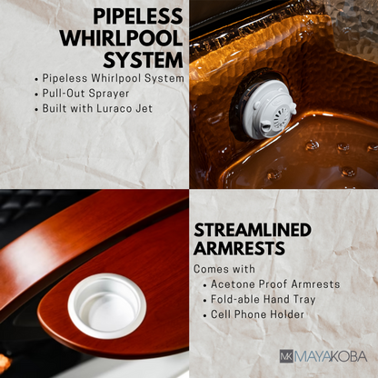 VIGGO II PEDICURE SPA WITH EX-R CHAIR