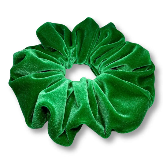 Green Velvet Scrunchie