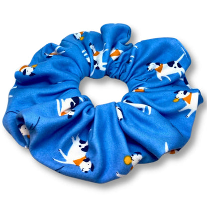 Blue Dogs Scrunchie