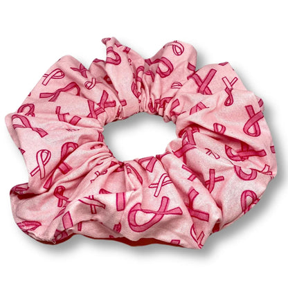 Pink Breast Cancer Scrunchie