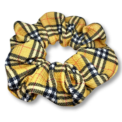 Designer Plaid Bullet Scrunchie