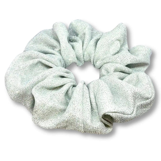 White Sparkle Scrunchie