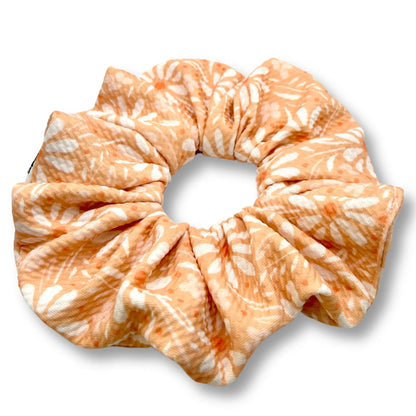 Pink Floral Spring Bullet Scrunchie