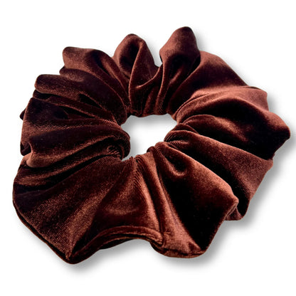 Brown Velvet Scrunchie