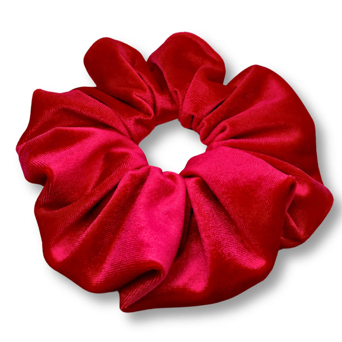 Cherry Velvet Scrunchie