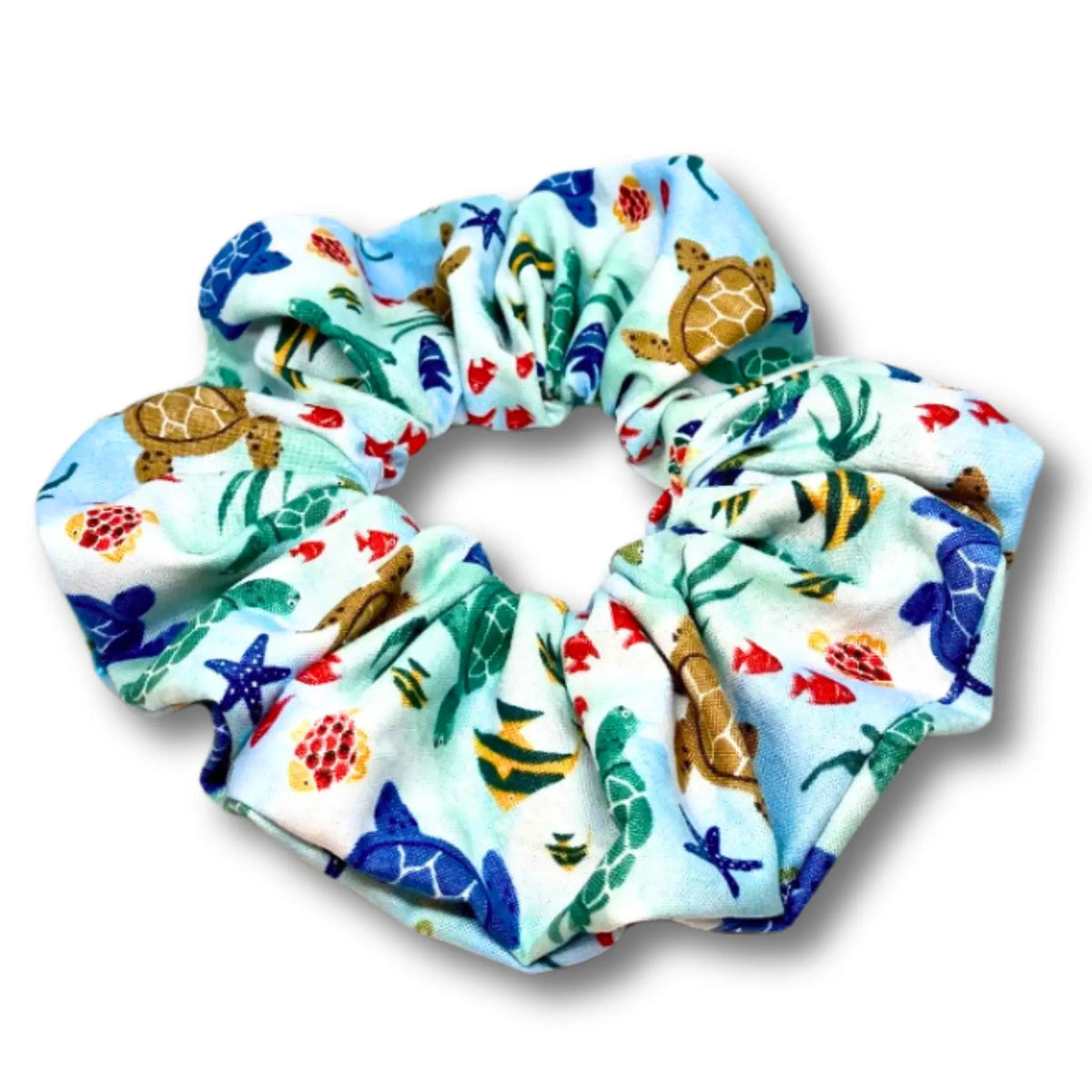 Coral Reef Fish Summer Scrunchie
