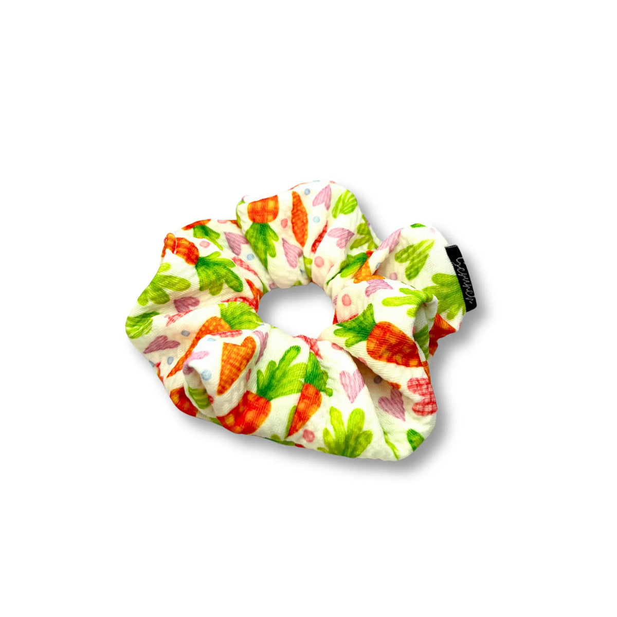 Mini Heart Carrots Easter Bullet Scrunchie