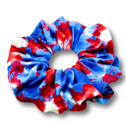 Tie Dye Patriotic Scrunchie