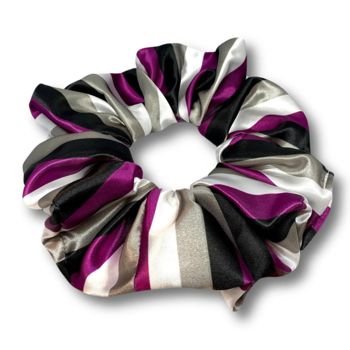 Asexual Pride Flag Silk Scrunchie