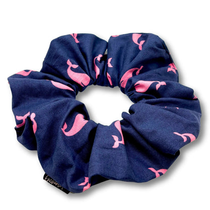 Pink Whale Scrunchie