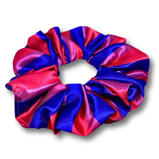 Bisexual Pride Flag Silk Scrunchie
