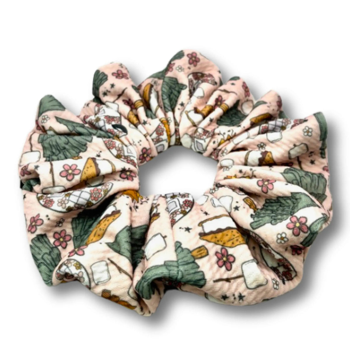 S'mores Camping Summer Bullet Scrunchie