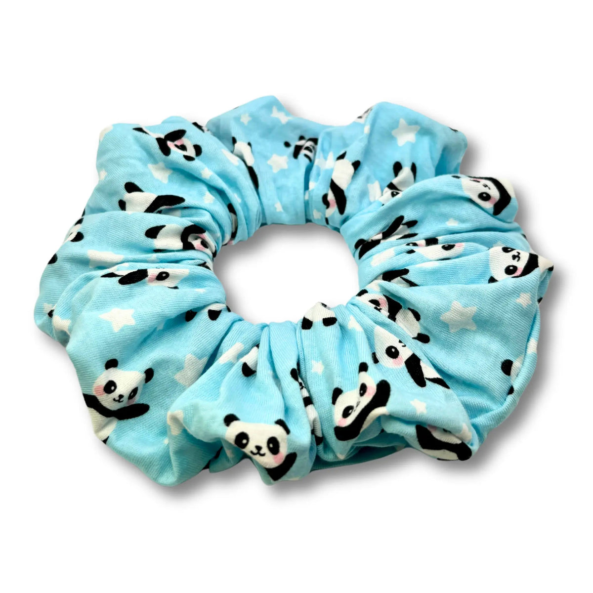 Blue Panda Scrunchie