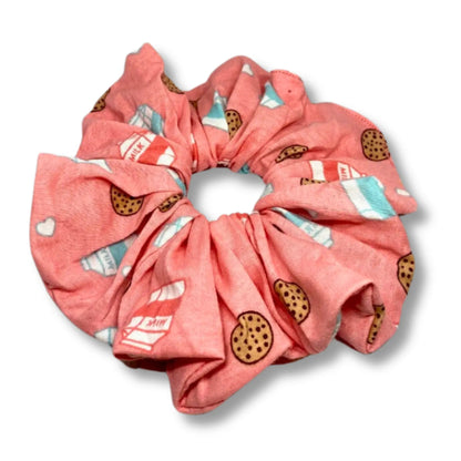Cookies and Milk Pink Scrunchie