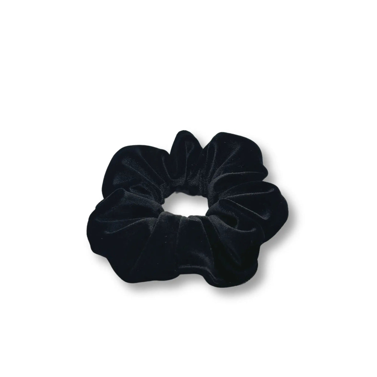 Mini Black Velvet Scrunchie