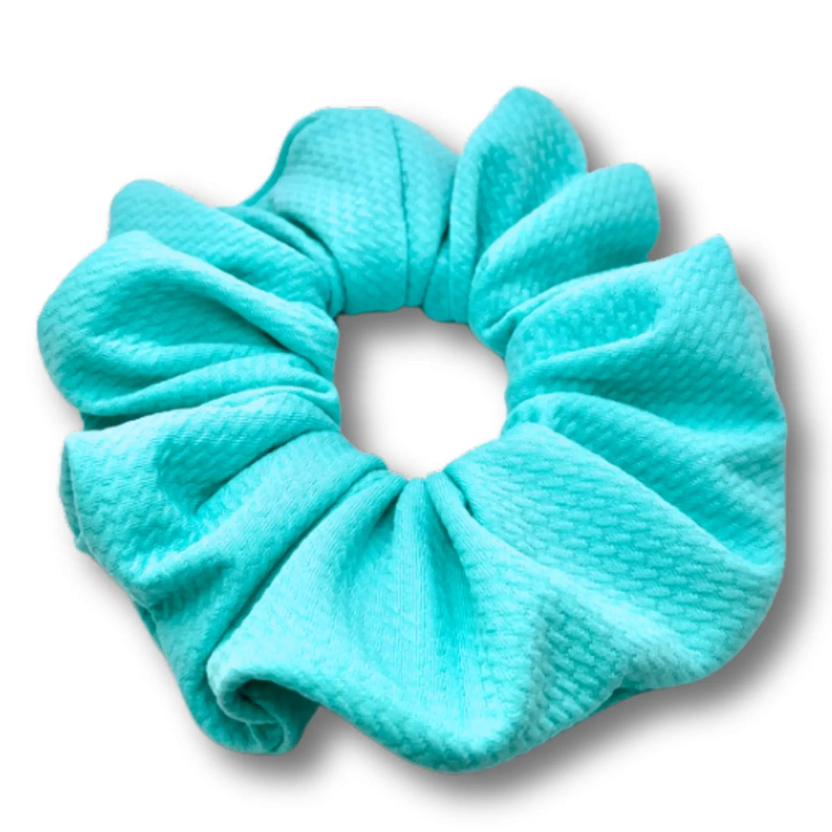 Aqua Summer Bullet Scrunchie