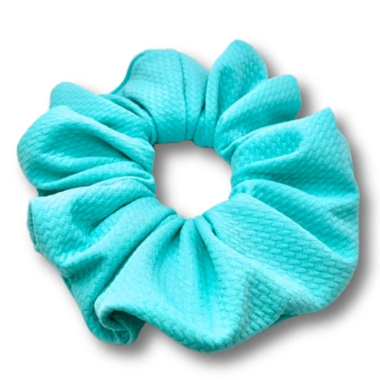 Aqua Summer Bullet Scrunchie