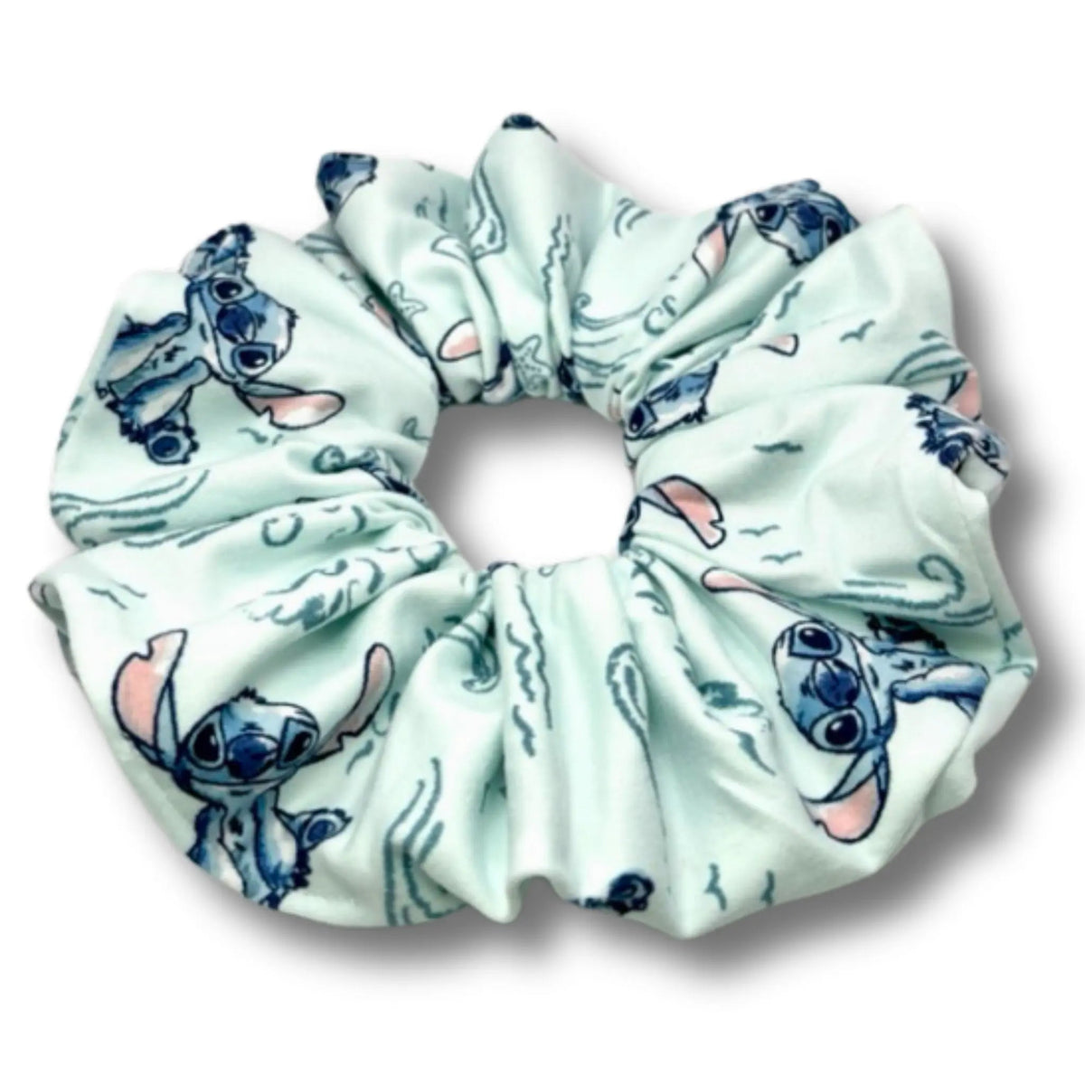 Blue Stitch Scrunchie