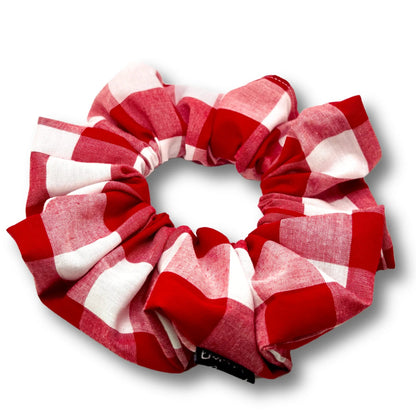 Red Plaid 4th of July Scrunchie