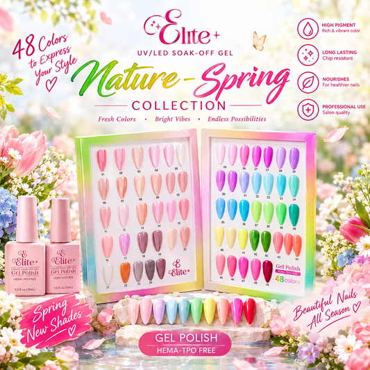 ELITE NATURAL & SPRING GEL COLLECTION - 48 COLORS