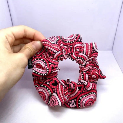 Mini Paisley Hearts Scrunchie