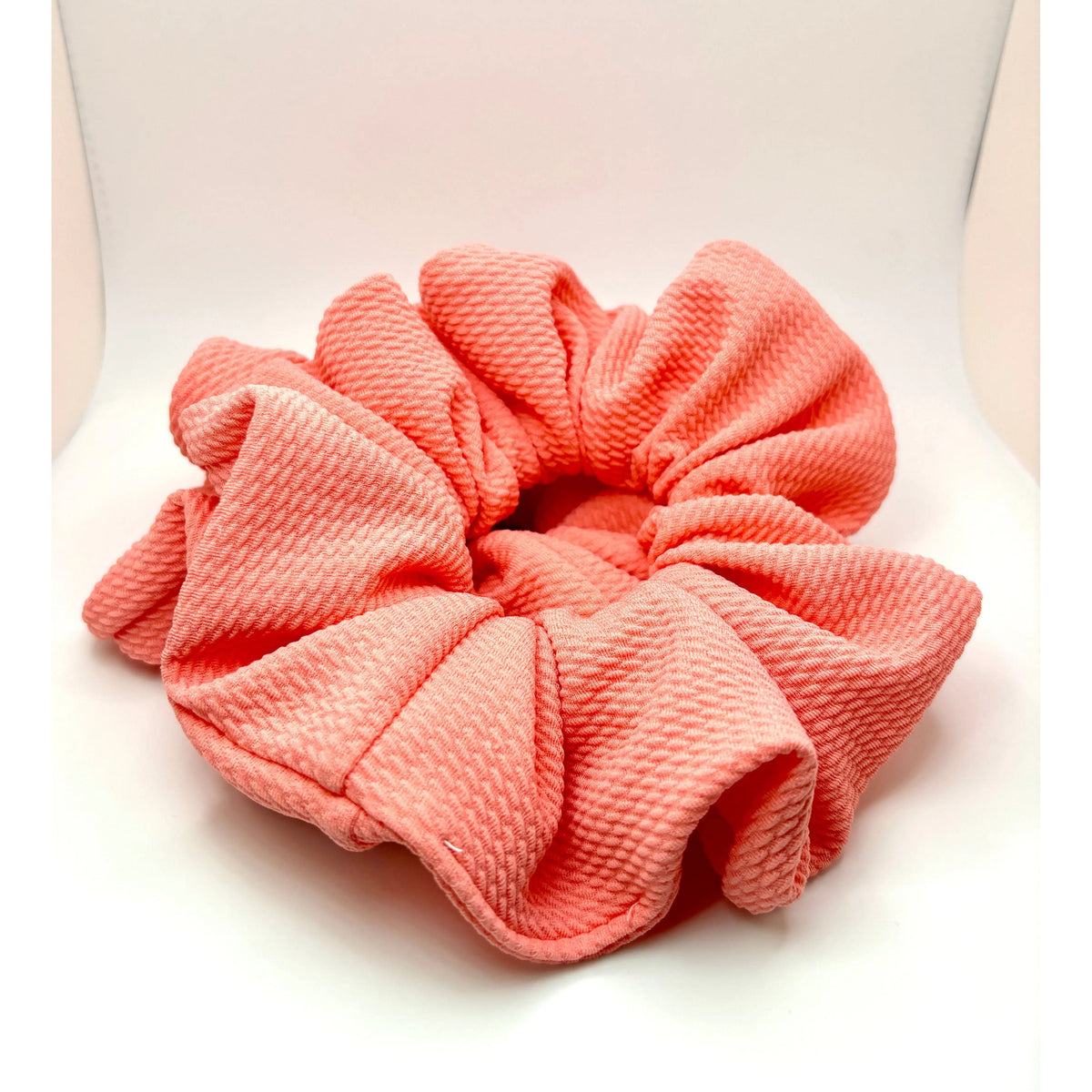 Coral Summer Bullet Scrunchie