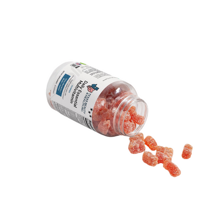 Daily Essential Multivitamin Gummies for Adults – Strawberry Flavor – Immune, Energy & Wellness Support – 60 Gummies