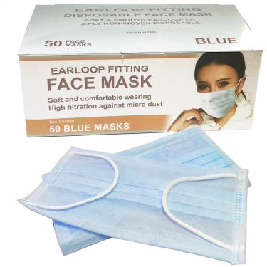 Disposable 3-Layer Earloop Face Mask