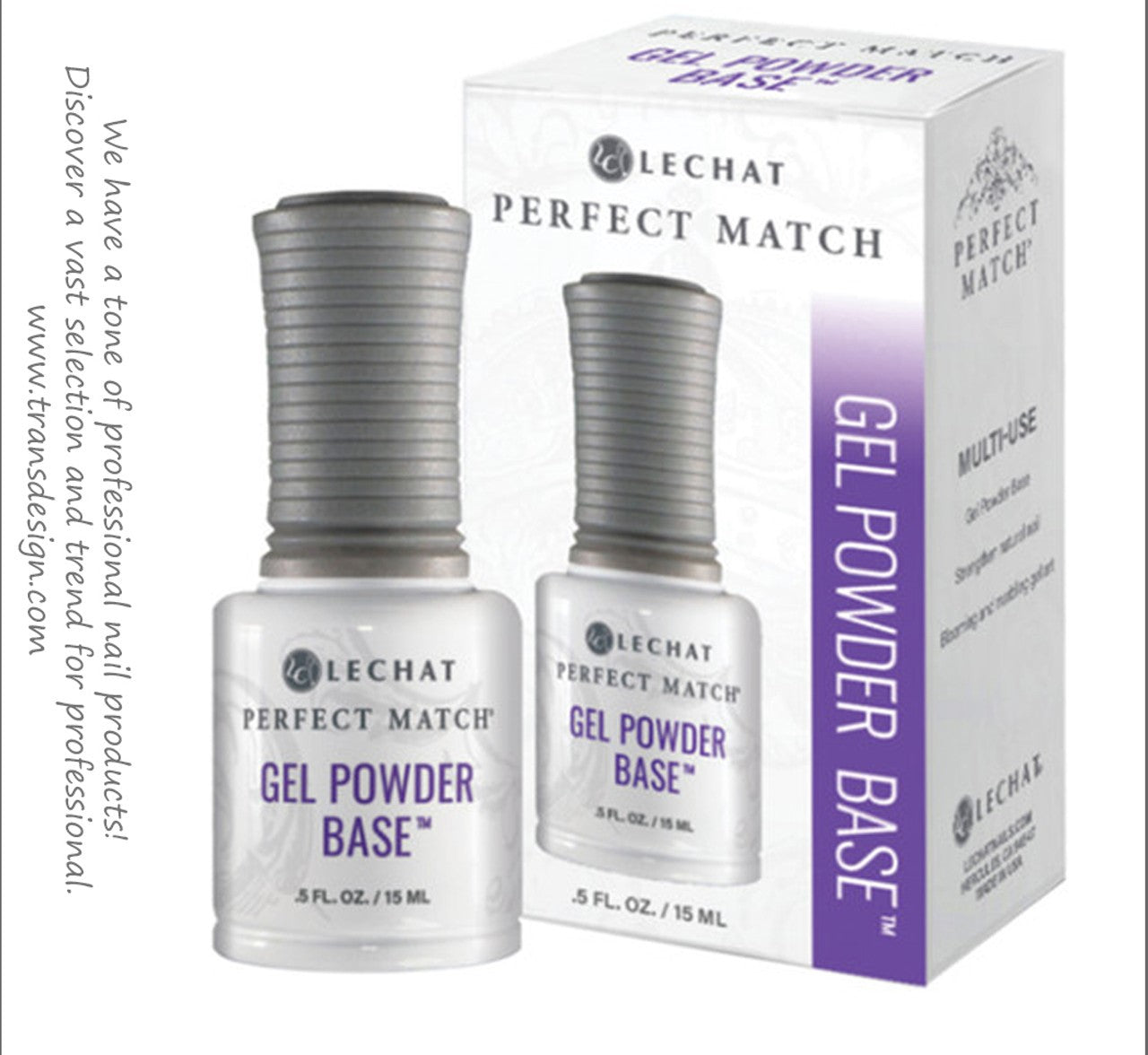LECHAT GEL POWDER BASE & BLOOMING GEL ART 0.5OZ.