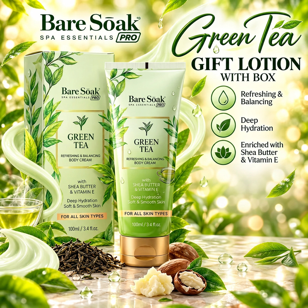BARE SOAK GIFT LOTION WITH BOX 3.4OZ. (50-TUBE/CASE)