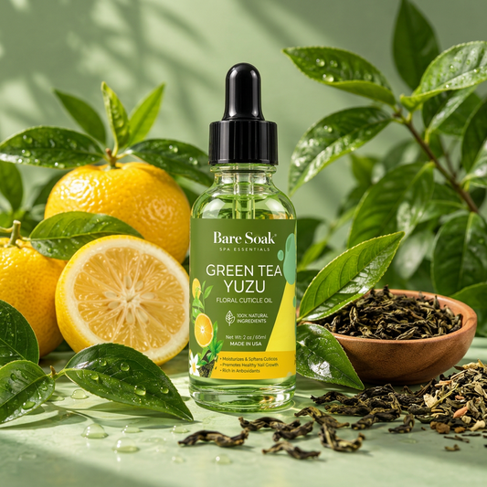 BARE SOAK CUTICLE OIL 2OZ. - GREEN TEA YUZU