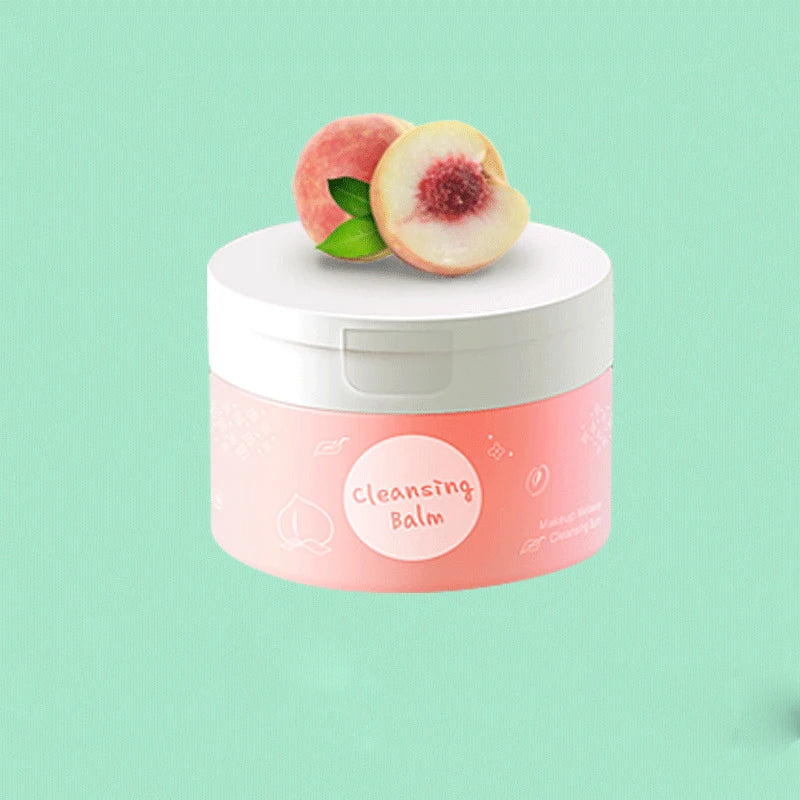 New Product Vegetable Oil Peach Makeup Remover Cleansing Ice Cream with A Gentle Texture and No Tightness Makeup Remover Balm