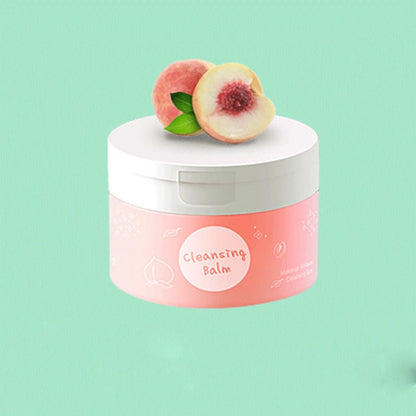 New Product Vegetable Oil Peach Makeup Remover Cleansing Ice Cream with A Gentle Texture and No Tightness Makeup Remover Balm