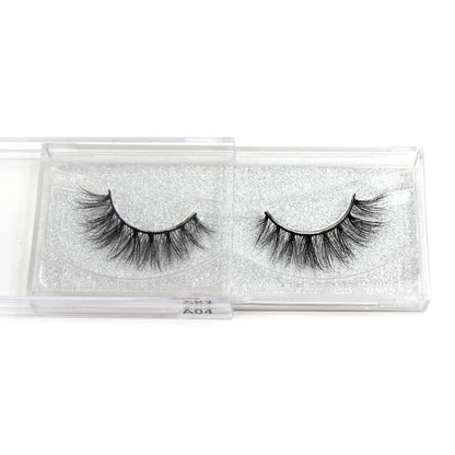 LEHUAMAO 5D Mink Hair False Eyelashes Wispy Cross Natural Mink Lashes Fluffy Eyelash Extension Tools Makeup Handmade Eye lashes