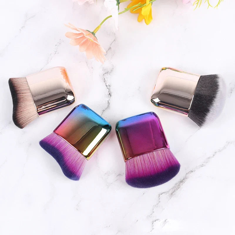 1pc Big Angled Foundation Makeup brushes Liquid Bronzer Make up brushes Wavy Powder Face essential cosmetic tools Portable