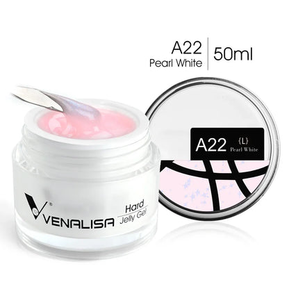 50ml TPO Free Jelly Nail Extension Gel Nail Builder French Nail Gum Venalisa Clear Natural Color Soak Off UV Construction Gel