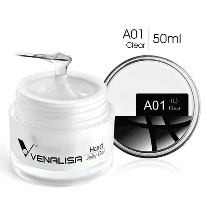 50ml TPO Free Jelly Nail Extension Gel Nail Builder French Nail Gum Venalisa Clear Natural Color Soak Off UV Construction Gel